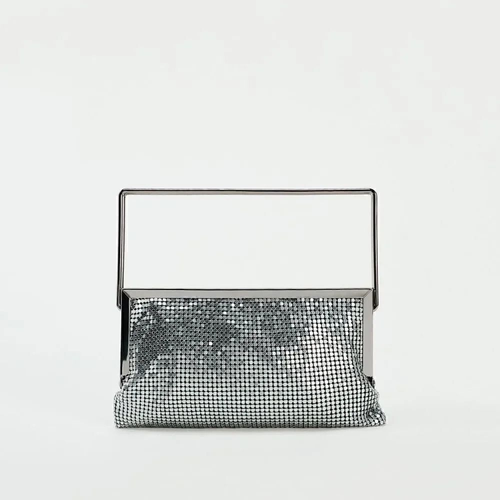 ZARA METAL MESH CROSSBODY BAG - Picture 2 of 6